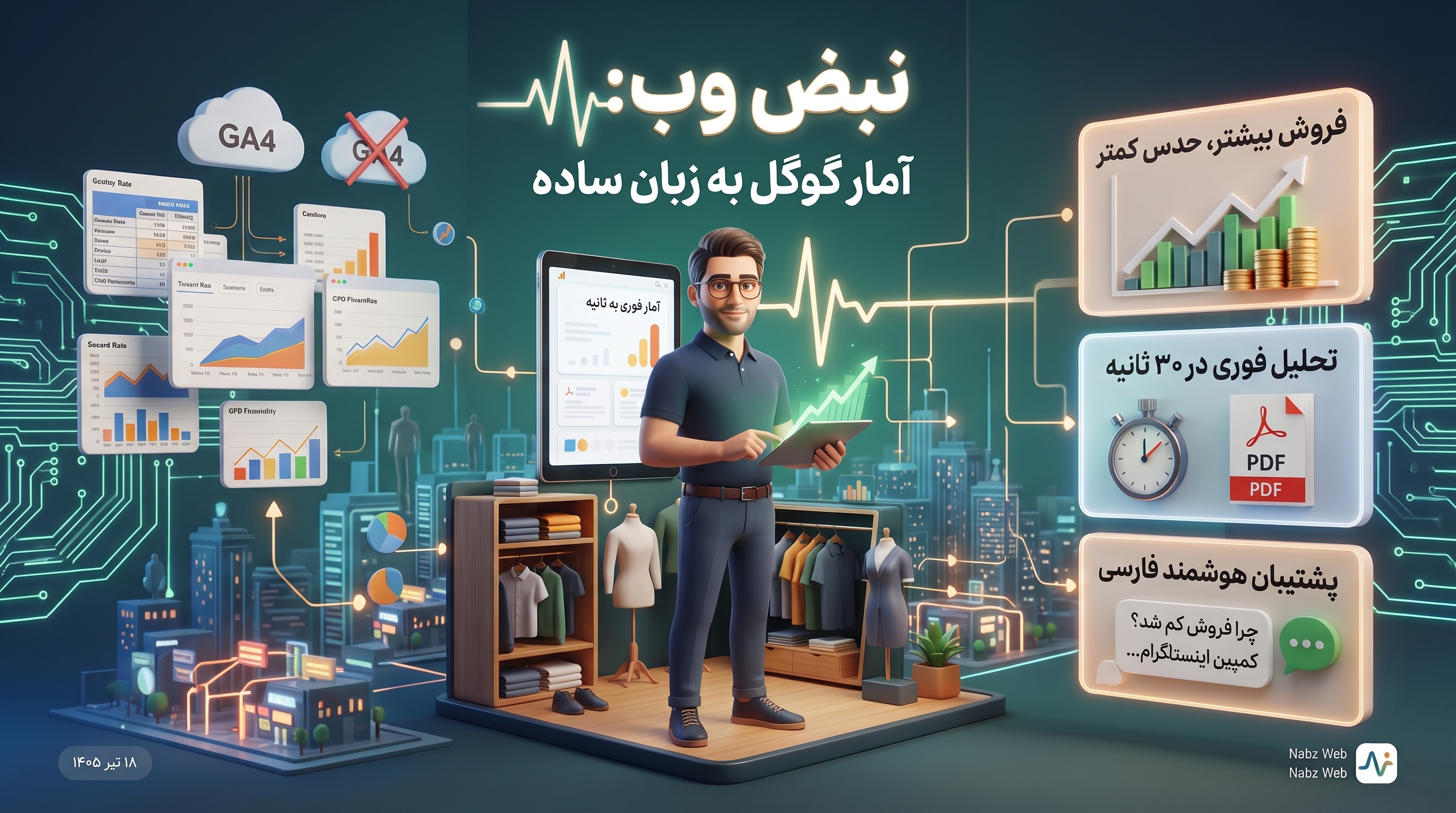 نبض وب چیست؟ از تحلیل داده‌های سایت تا افزایش فروش
